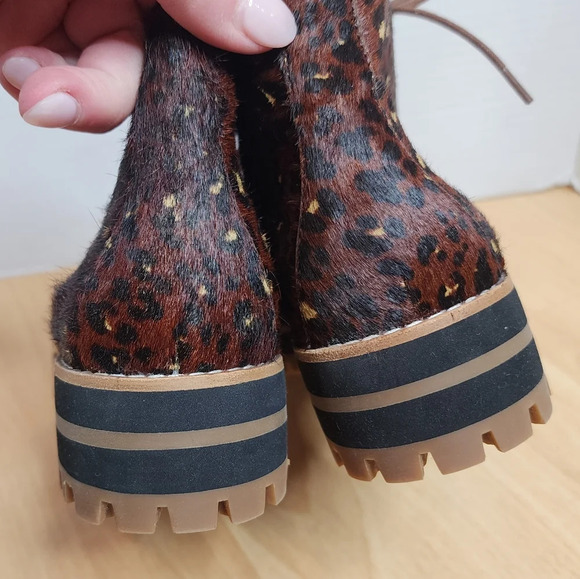 Madewell The Wren Boot in Painted Leopard Calf Hair. Women's size 7.5. - Picture 12 of 16